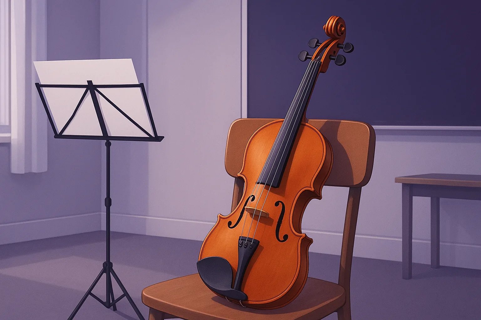 aula de violino na barra da tijuca em ambiente acolhedor de escola de musica