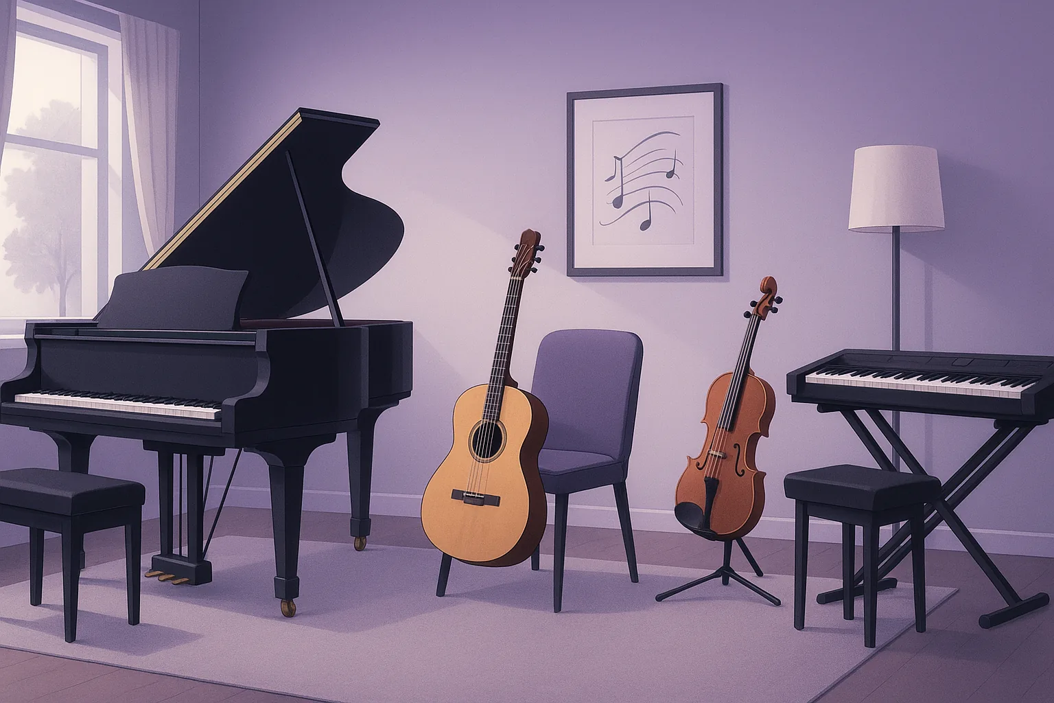 aula de musica para iniciantes na barra da tijuca em ambiente acolhedor de escola